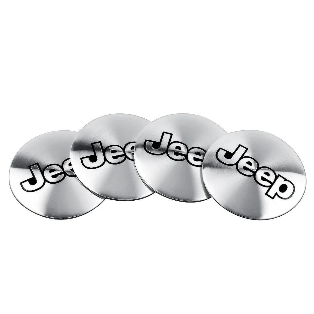 4pcs Car Styling Wheel Center Hub Caps Tire center Covers Hubcap For Jeep Grand Cherokee Wrangler JK Gladiator Compass Renegade