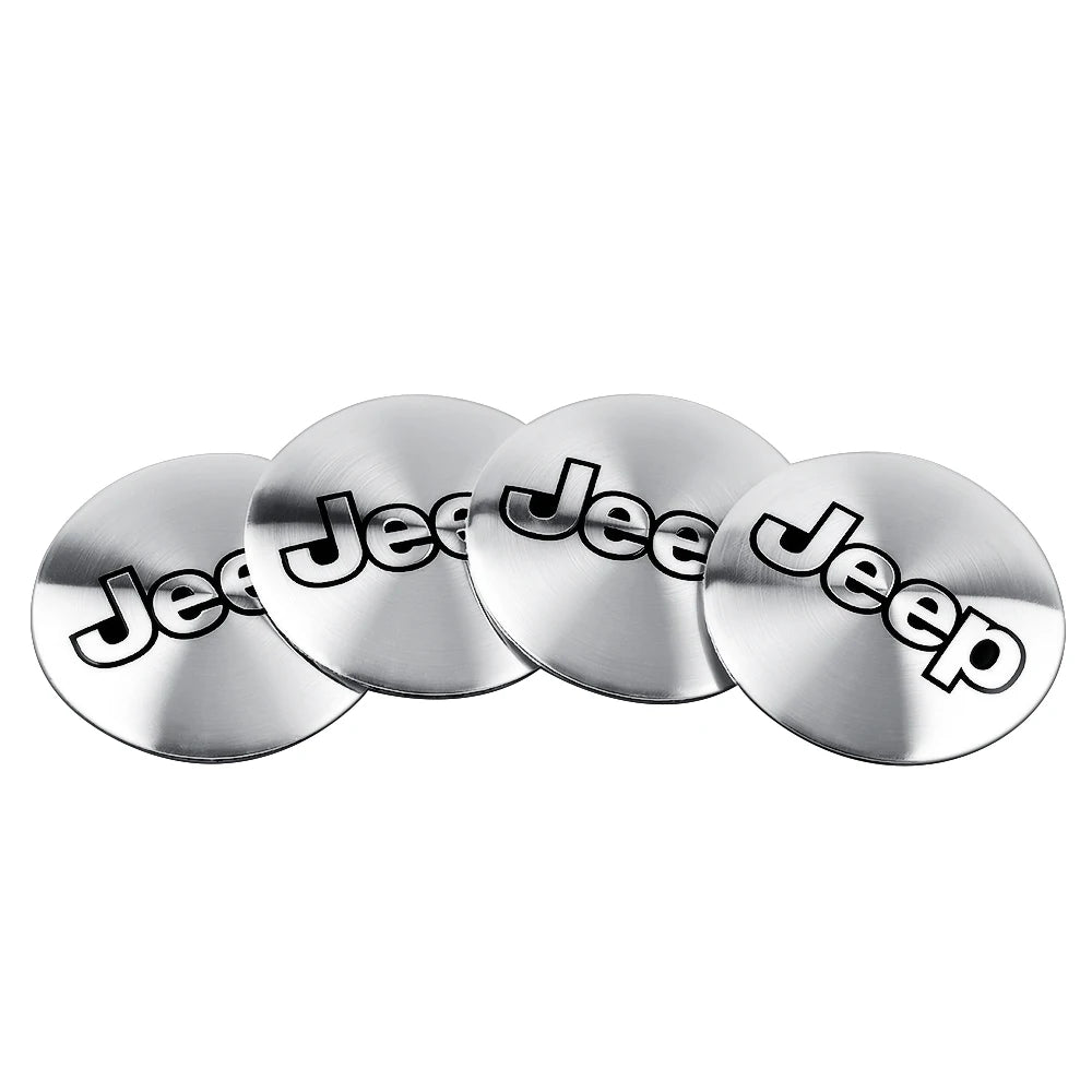 4pcs Car Styling Wheel Center Hub Caps Tire center Covers Hubcap For Jeep Grand Cherokee Wrangler JK Gladiator Compass Renegade