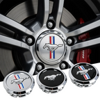 4Pcs 68mm For Ford Mustang Focus Fiesta Mondeo Kuga Ranger Shelby Car Styling Wheel Center Hub Caps Badge Hubcaps Accessories