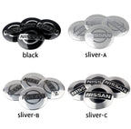 4Pc 56/60mm Wheel Center Hub Rim Caps Car Wheel Hub Covers Fit For Nissan X-Trail Qashqai Almera Note Leaf J10 Teana V36 Tiida