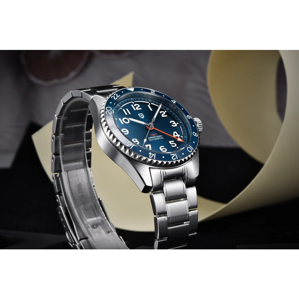 PAGANI DESIGN PD1784 Men’s GMT Automatic Mechanical Watch DG5833 Stainless Steel Sapphire Crystal Waterproof Local Delivery
