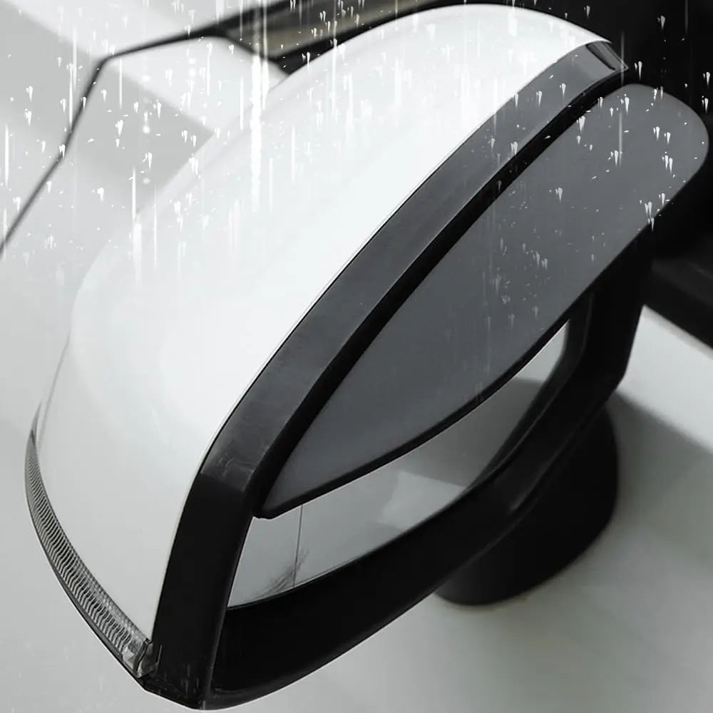 Protector de Lluvia Universal de Fibra de Carbono para Espejo Retrovisor de Coche, 2 Piezas, Cubiertas para Espejos Laterales, Deflectores de Cejas