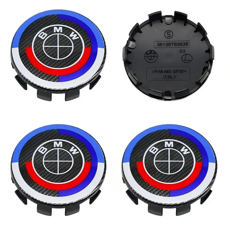 4Pcs 56MM 68MM Car Wheel Center Cap  Hub Covers For BMW M Logo E84 E83  X1 X2 X3 F48 G01 X4 X5 X6 Badge Auto Tuning Accessories