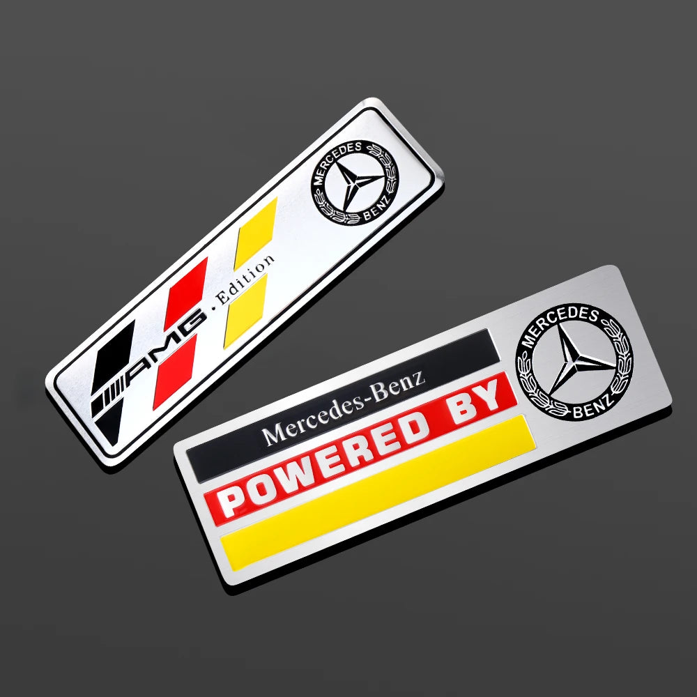 3D Aluminum Car Side Body Trunk Emblem Decoration Sticker For Mercedes Benz AMG Class GLK GLA CLA GLB W108 W447 W204 W205 Fortwo