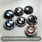 100mm Modified Car Rear Trunk Emblem Cover for BMW X5 2008-2018 Tail Replacement Badge Accessories Part Number 51147294465