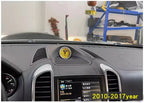 Car Stopwatch Panel Cover For Porsche Cayenne 958 chrono watch Interior Center Dashboard Clock Compass Modification Accessories