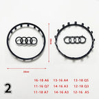 Automobile Steering Wheel Logo Bright Frame Strip Electroplated Car Logo Sticker For Audi A3 A4 B8 8P B9 8V A5 A6 C7 A7 Q3 Q5 Q7
