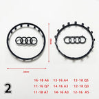 Automobile Steering Wheel Logo Bright Frame Strip Electroplated Car Logo Sticker For Audi A3 A4 B8 8P B9 8V A5 A6 C7 A7 Q3 Q5 Q7