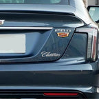 Car C-Pillar Rear Trunk Decorative Emblem Sticker, Anti-scratch Exterior Accessory for Cadillac XT5 CT4 ATSL XTS SRX Escalade