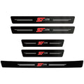 1/4/5Pcs Car Door Sill Scuff Plate Decor Carbon Fiber Stickers For Ford ST Line Focus Fiesta Shelby Edge Mondeo Explorer Transit