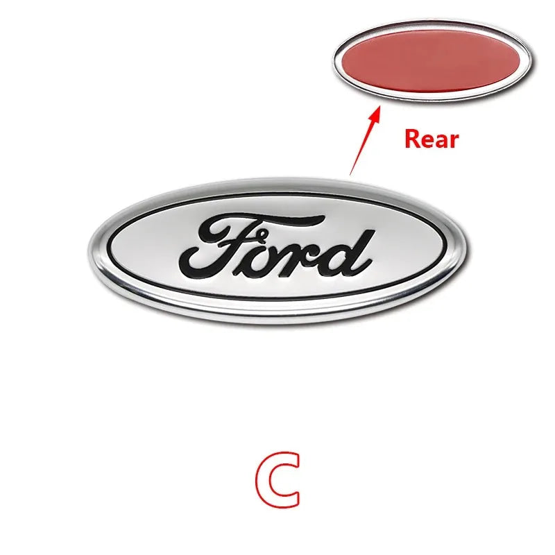 ABS Car Steering Wheel Logo Emblem Stickers For Ford ST Line Focus Mondeo Fiesta Kuga MK2 MK3 MK4 Mustang Auto Badge Accessories