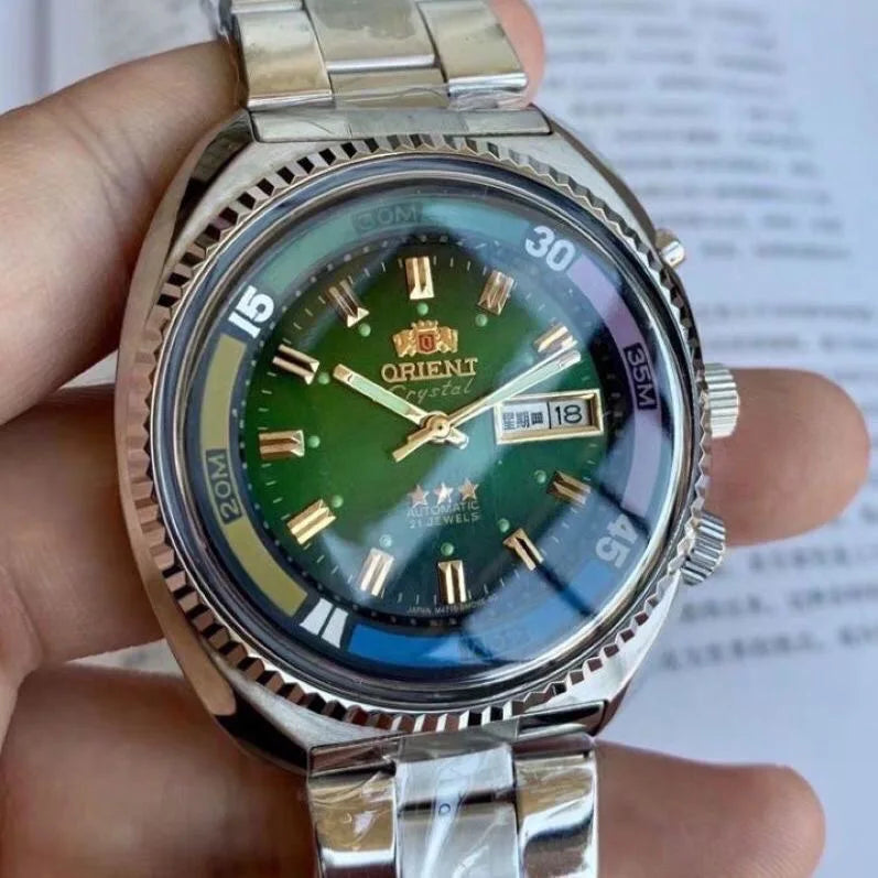 Orient Watch Series Automatic Mechanical Unisex Watch World Time Full Function Steel Strap Select Dial Luminous