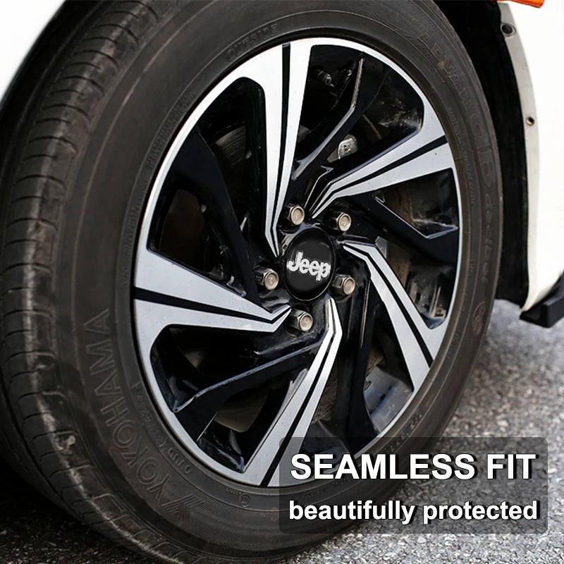 4Pcs 56/60mm Car Wheel Center Hub Cap Car Accessorie for JEEP Wrangler Grand Cherokee JK TJ Compass Renegade Patriot Trail Hawk