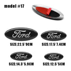 Car Front Grille Emblem Rear Trunk Logo Badge For Ford Fiesta Focus 2 3 Mondeo Edge Ranger Fusion Kuga S-MAX Transit Accessories