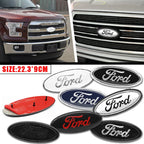 22.3X9cm Car Front Grille Emblem Stickers Rear Trunk Decal Replacement Accessories For Ford F150 F250 Edge Escape Transit Fusion