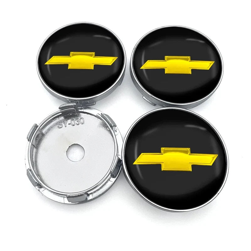 4Pcs Car Wheel Hub Cover Rim Center Cap Decorative Accessories For Chevrolet Silverado Impala Malibu Cruze Camaro Blazer Spark