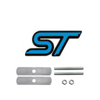 3D Metal ST Line Front Grille Emblem Badge Car Head Trunk Stickers For Ford Focus Mondeo Fiesta Explorer Styling Accessories