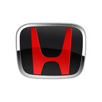 3D Chrome 'H' Emblem for Honda - Steering Wheel Badge ABS Car Front Grill Trunk Sticker Auto Styling Accessories