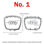 Audi Automobile Steering Wheel Logo Bright Frame Strip Electroplated Sticker Emblem For A3 A4 B8 8P B9 8V A5 A6 C7 A7 Q3 Q5 Q7