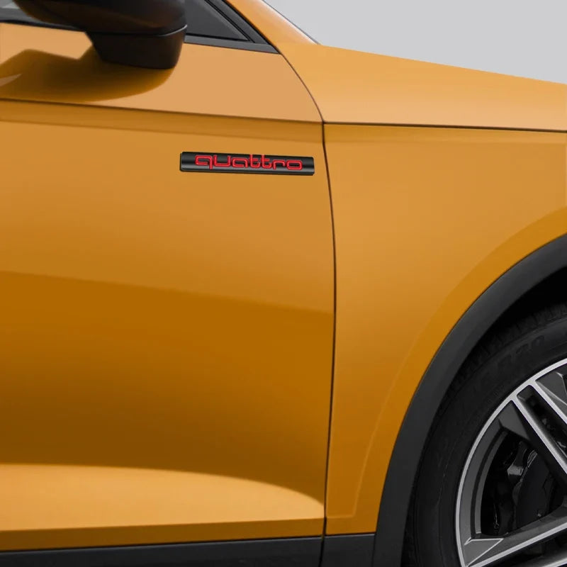 NEW Audi Sline Metal Logo Car Sticker Aluminum Emblem For Audi S Line Quattro A1 A3 A4 A5 A6 A7 A8 Q2 Q3 Q5 Q6 Q7 Q8 Accessories