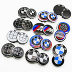 4Pcs 56mm 68mm Carbon Fiber Wheel Center Hub Caps 50th Anniversary Emblem for BMW M Power X5 E46 E90 F10 F30 G20