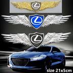 Front hood or Rear trunk Emblem Eagle wing Badge Stickers For Lexus CT200H IS250 ES LS LC NX UX RX RZ GX LX LM GX470 RX300 ES200
