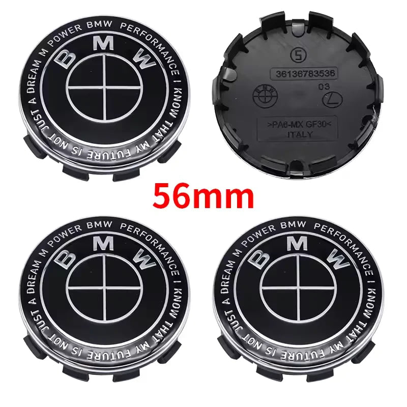 BMW 7Pcs Badge Logo 3D Wheel Center Cap Set Fit E36 E46 E53 E90 E60 E93 E87 G01 G20 E30 X1 X3 X5 X6 X7 F30 F20 Auto Accessories