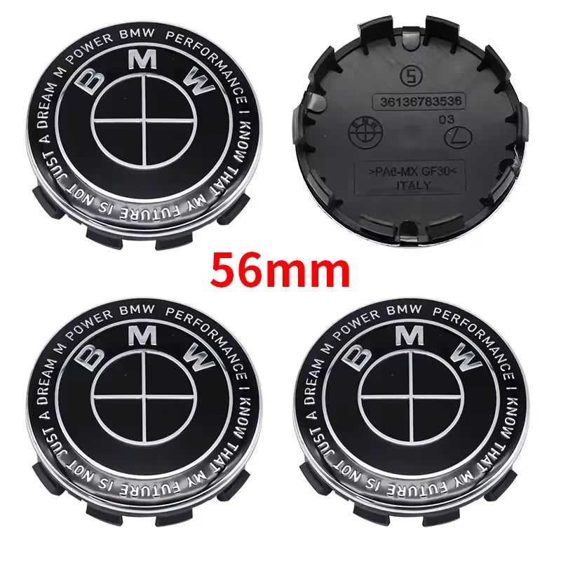 BMW 7Pcs Badge Logo 3D Wheel Center Cap Set Fit E36 E46 E53 E90 E60 E93 E87 G01 G20 E30 X1 X3 X5 X6 X7 F30 F20 Auto Accessories
