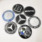 56mm 60mm 65mm 75mm Car Wheel Center Hub Caps Cover Rim Exterior Sticker For Mercedes Benz A B C E Class GLC GLK GLE GLA CLA GLB