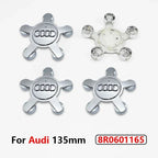 4pcs Audi 135MM Car Hub Caps 8R0601165 4F0601165 For A4 A5 A6 A7 Q3 Q5 A3 S5 Accessories Auto Wheel Center Cap Hubcap Rim Covers