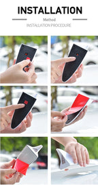 Universal LED Car Roof Top Mount Shark Fin Aerial Antenna Auto Radio AM FM Antenna Decoration Signal Amplifier for Car SUV
