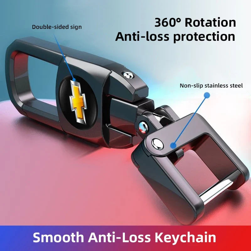 Metal Keychain Car Logo Keyring Pendant Auto Accessories For Chevrolet Cruze Onix Tracker Aveo Bolt Captiva Equinox Spark Tahoe