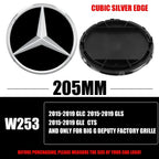 3D 185MM 205MM Front Grille Star Logo Emblem Badge Auto Accessories for Mercedes-Benz Amg C/B/E Class W205 W253 W213 GLC GLE