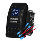 12v/24v Blue Led Light 5 Pin On Off SPST Rocker Switch 7 Pin On Off On ARB Carling Style Car Boat Waterproof Push Switch