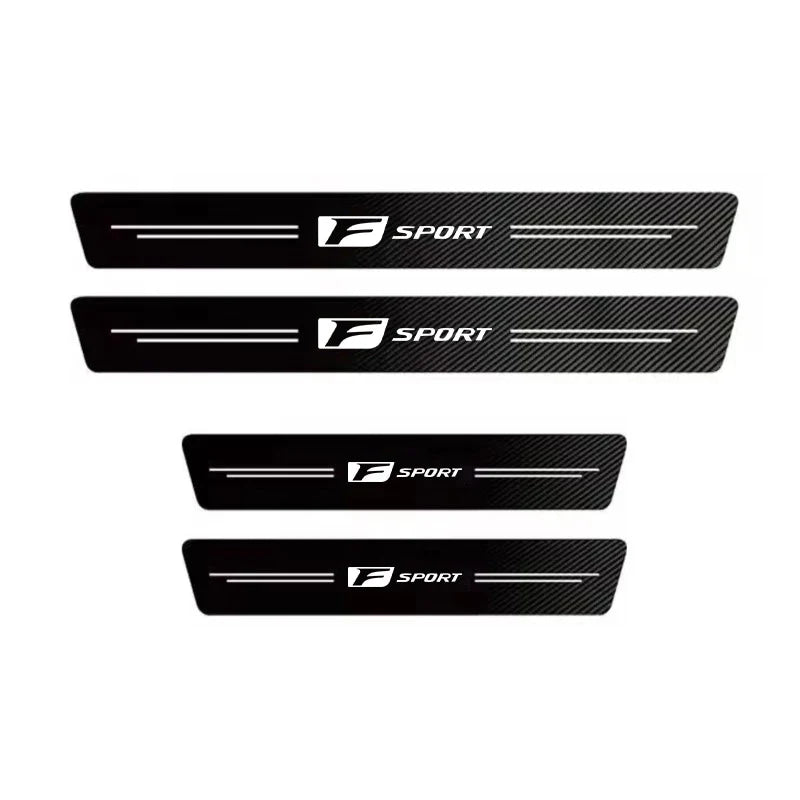 1/4/5Pcs Carbon fiber automotive parts car threshold stickers For Lexus F SPORT IS250 IS200 CT200h GS300 LS430 RX450h ERX400h