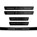 1/4/5Pcs Carbon fiber automotive parts car threshold stickers For Lexus F SPORT IS250 IS200 CT200h GS300 LS430 RX450h ERX400h