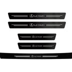1/4/5Pcs Carbon fiber automotive parts car threshold stickers For Lexus F SPORT IS250 IS200 CT200h GS300 LS430 RX450h ERX400h