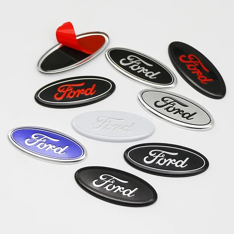 ABS Car Steering Wheel Logo Emblem Stickers For Ford ST Line Focus Mondeo Fiesta Kuga MK2 MK3 MK4 Mustang Auto Badge Accessories