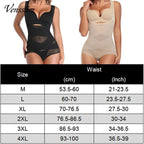Vensslim Full Body Shapewear Cross Compression Abs Body Shaper Women Slimming Bodysuit Push Up Vest Tummy Control Open Crotch