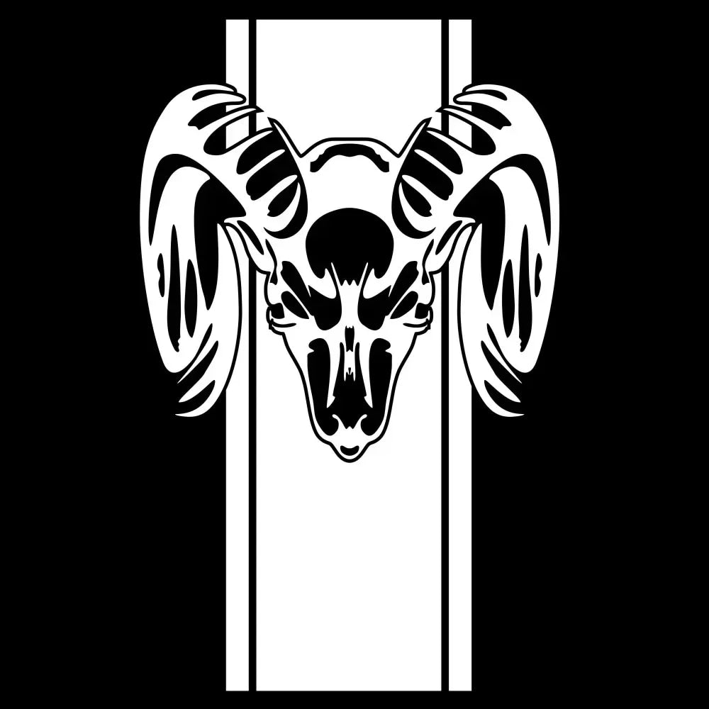 Ram Skull Stripe Waterproof Vinyl Truck Stickers Tailgate Decals Fit Dodge Ram 1500 2500 3500 Rebel Mopar Exterior Decor