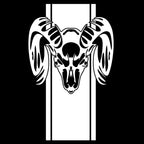 Ram Skull Stripe Waterproof Vinyl Truck Stickers Tailgate Decals Fit Dodge Ram 1500 2500 3500 Rebel Mopar Exterior Decor