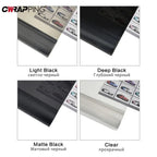 Película de tinte para faros de coche, 50x200cm, luz antiniebla ahumada, película de vinilo de PVC, tinte negro, película impermeable de vinilo para accesorios de motocicleta y automóvil