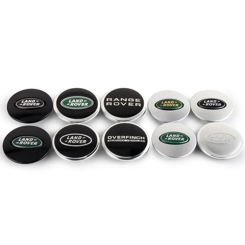 4pcs 62mm Car Styling Car Wheel Center Hub Cap Covers Badge For Landrover SVR Discovery Velar Evoque Range Rover L322 L405 L320