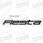 Metal 3D For Ford Fiesta Edge Badge Letter Logo Car Rear Trunk Body Sticker Emblem Glossy Black Accessories