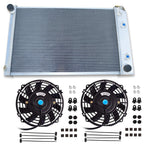 ALUMINUM RADIATOR + FANS For Chevy Camaro/75-79 Nova/68-73 Chevelle El Camino 1970-1981 Hot Selling
