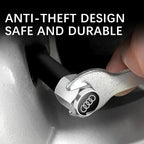 3D Metal Tire Valve Caps Car Tyre Air Stems Cover For Audi S Line A1 A3 A4 A5 A6 A7 S3 S4 S5 S6 S7 Q3 Q4 Q5 Q7 Q8 Accessories