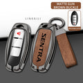 Suitable for Nissan SENTRA 2024 2020 2017 automatic transmission zinc alloy car key bag leather car key fob accessories
