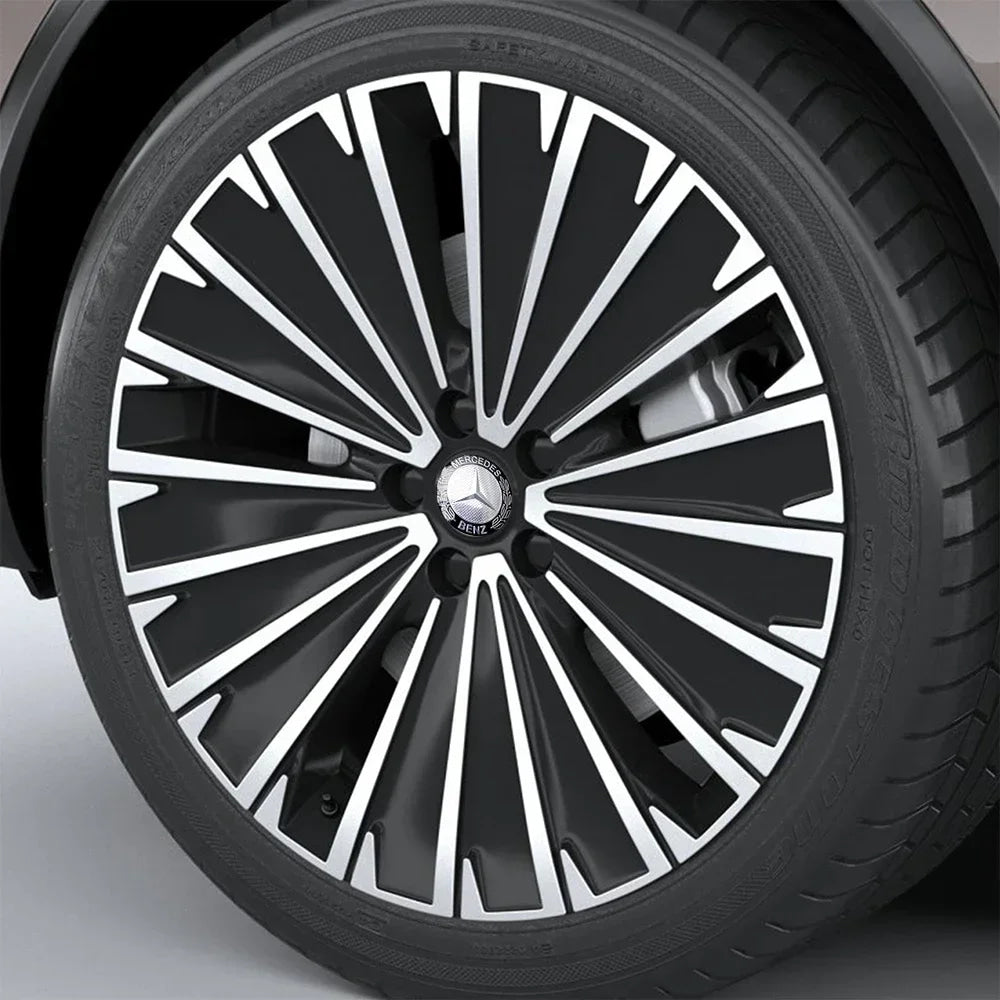 56/60/65mm Car Wheel Center Cover Hub Cap Resin Badge Emblem sticker Decal styling auto Accessories Mercedes Benz AMG  C260 C300