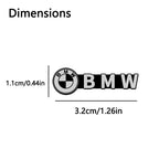 4Pcs Aluminum 3D Speaker Audio Emblem Sticker Decals For BMW M 3 4 5 7‑Series F10 F30 G20 G22 G23 G26 G30 G32 X1