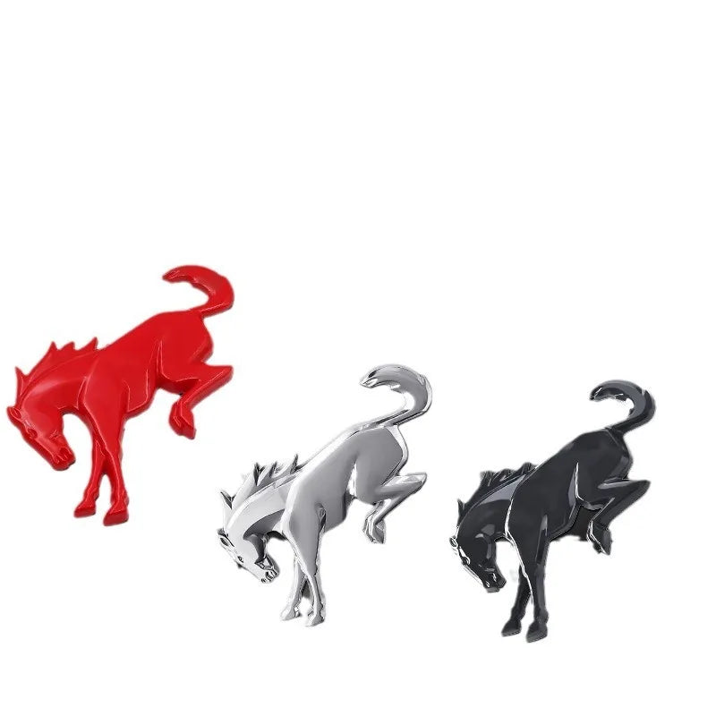 1pcS New ABS 3D Car Horse Stickers Hot For Ford Bronco Logo Exterior Modification Tailgate Leaf Board Letters Animal Parts Badge